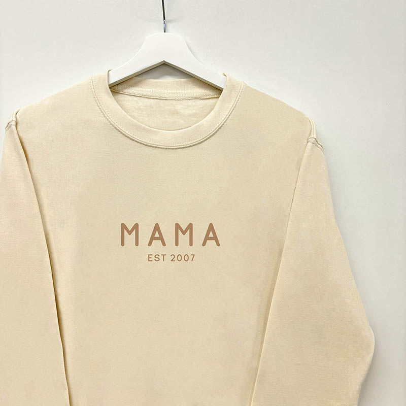 Personalised MAMA Est Sweatshirt