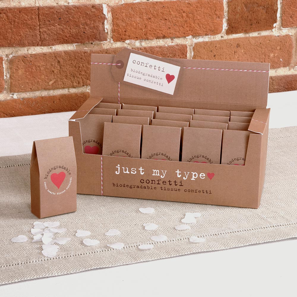 Just My Type Wedding Confetti x 20