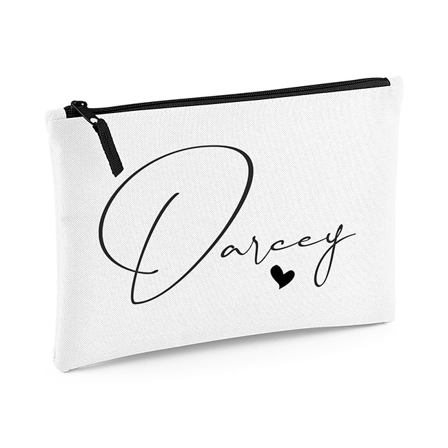 Personalised Make Up Bag – With Heart