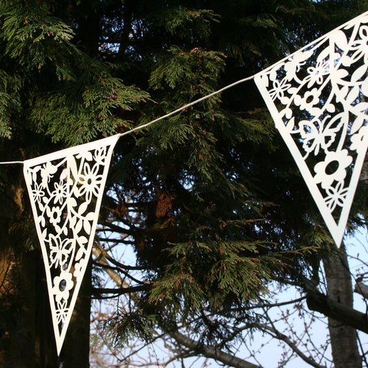 Lace Effect Paper Bunting