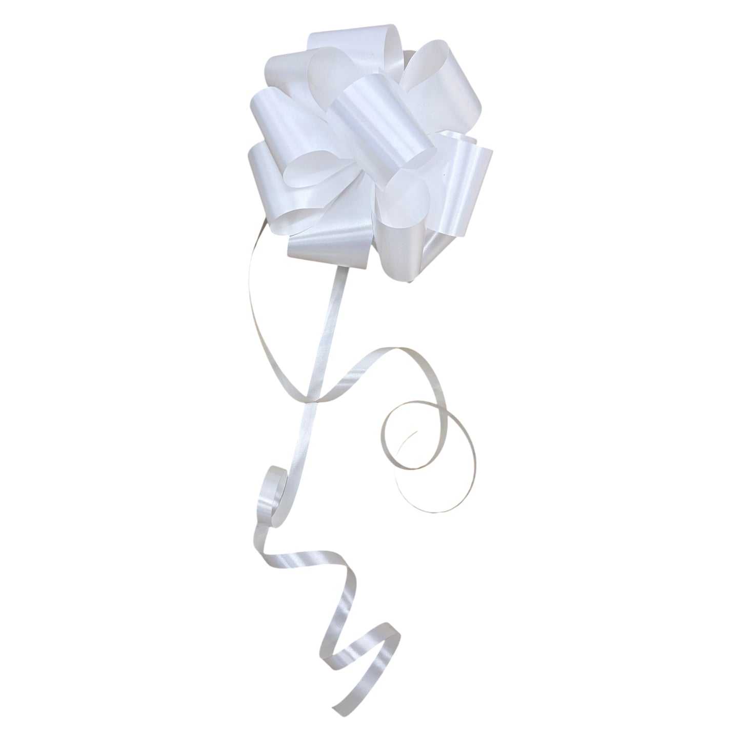 White Plain Handmade Wedding Car Door Bow