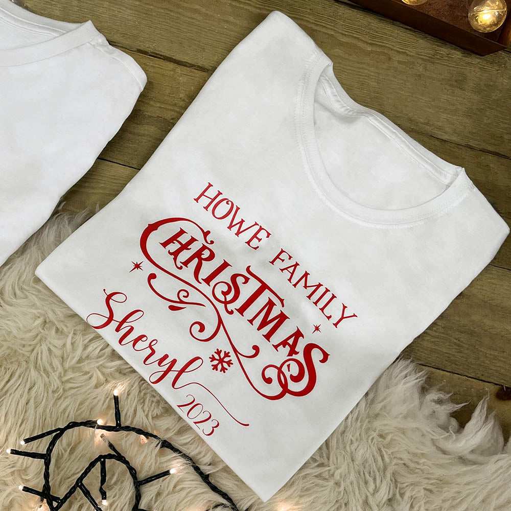 Personalised Family Christmas T-Shirt