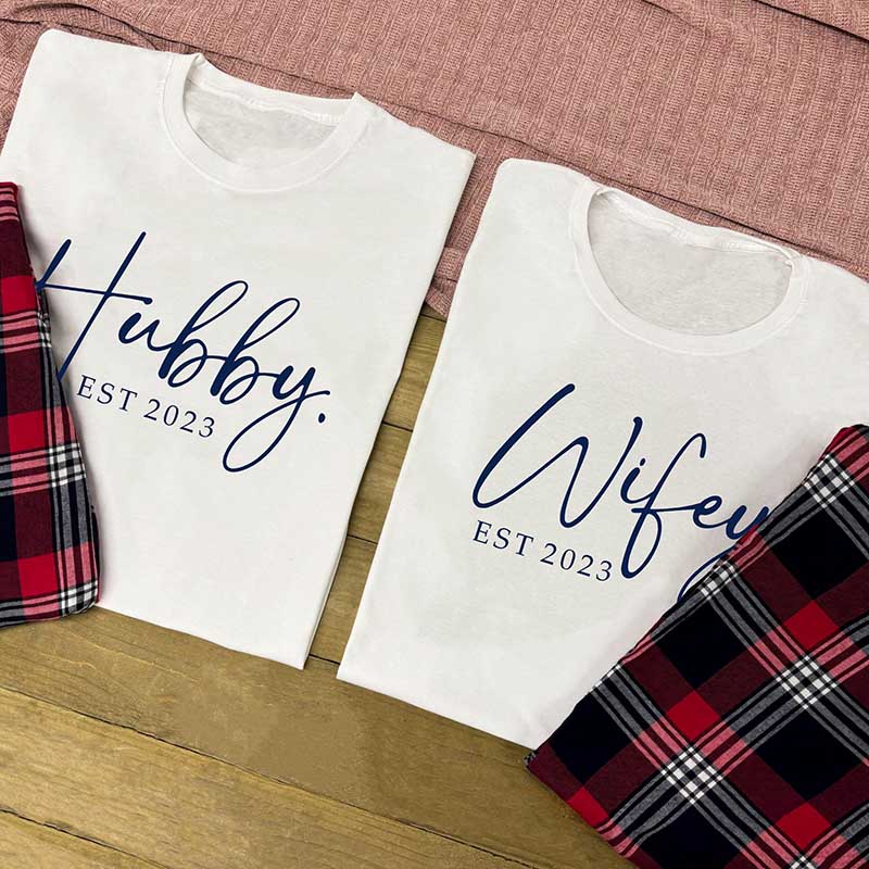 Couples Pyjama Set – Hubby & Wifey