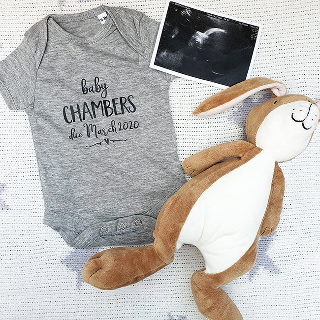 Personalised Baby Grow - Pregnancy Announcement