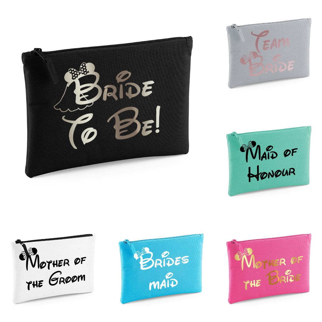 Bridal Party Make Up Bag – Disney Inspired