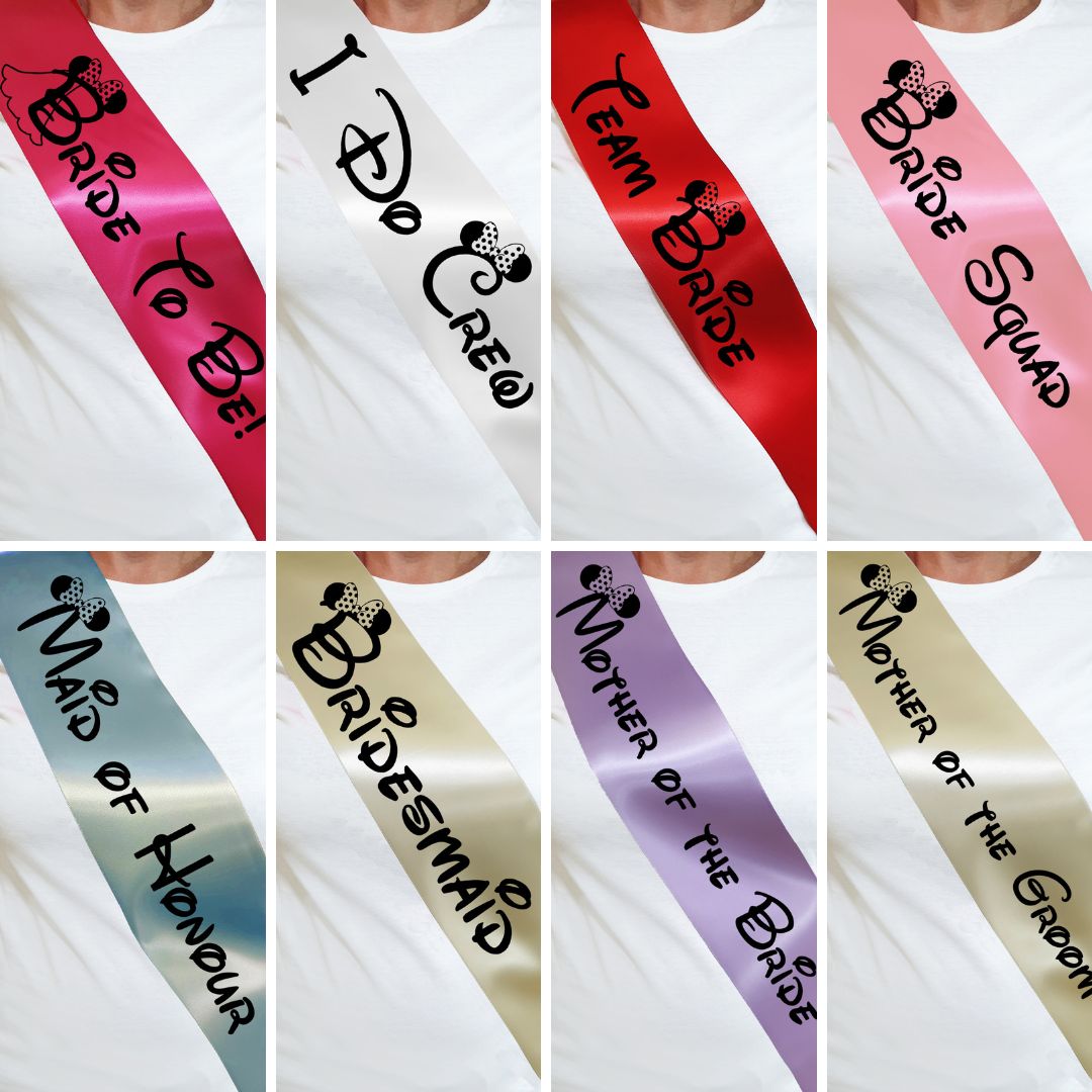 Personalised Hen Party Sash - Disney