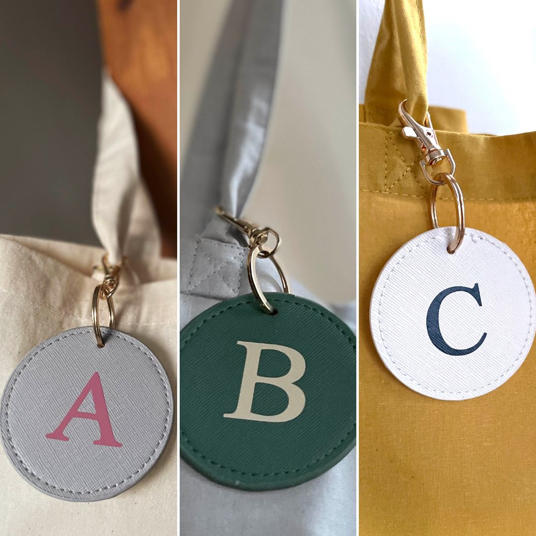 Personalised Alphabet Tote Bag with Keyring