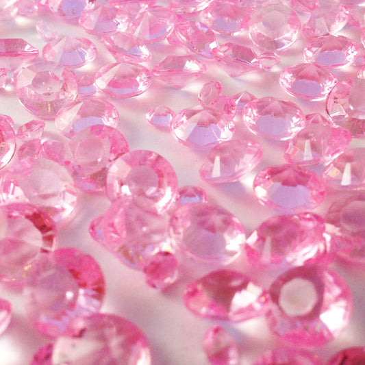 Baby Pink Table Crystals