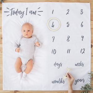 Oh Baby Milestone Blanket | Unique Baby Shower Gift