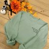 Resting Witch Face Slogan Sweatshirt in Sage Green