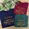 Personalised Family Christmas Jumper with Custom Names and Date