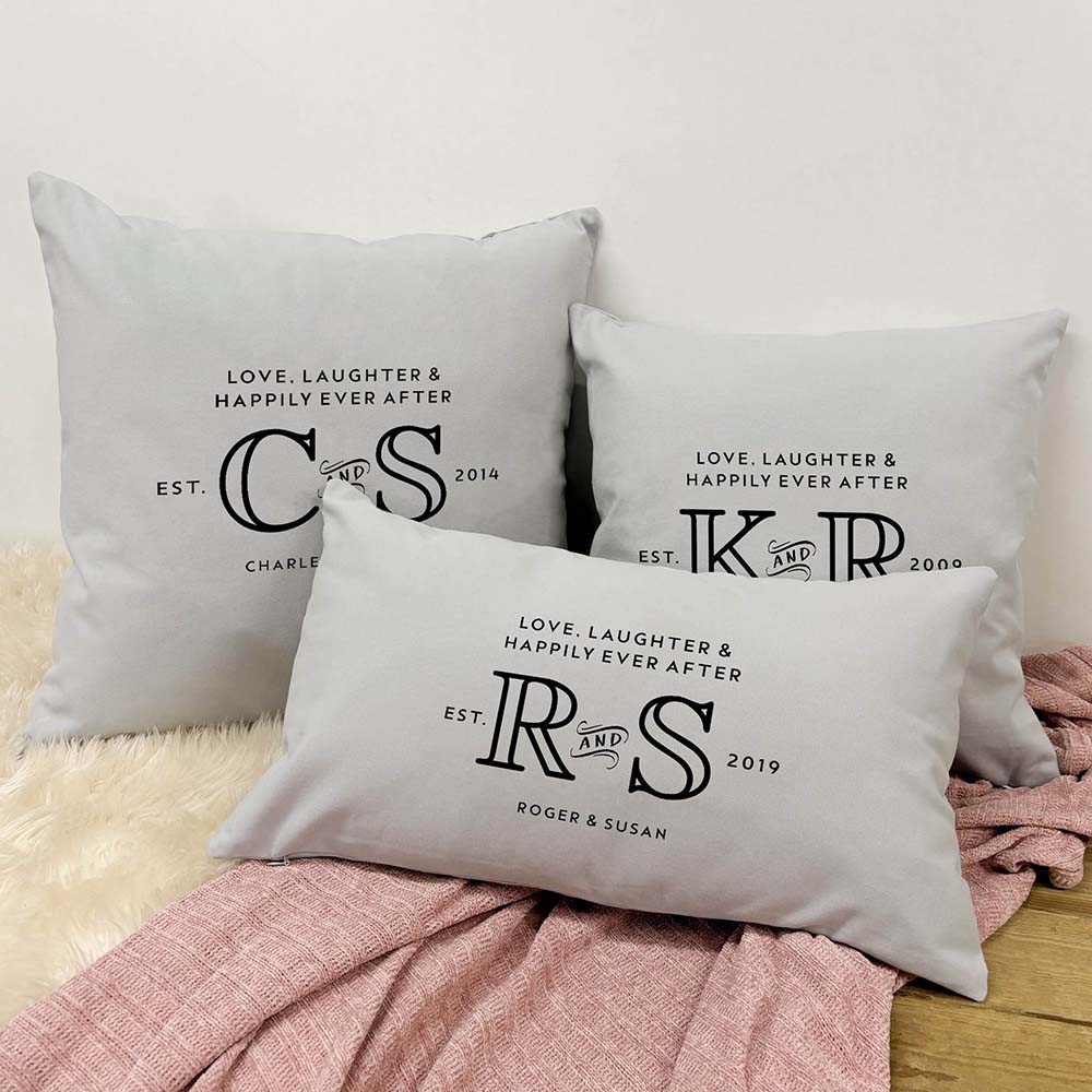 Personalised cushion with discount photo and text