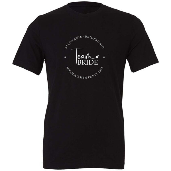 Personalised Team Bride T-Shirts