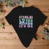 Taylor Swift Bride T-Shirt - It's Me, Hi, I'm The Bride, It's Me - Black & Pastel Rainbow