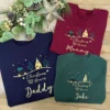 Family Christmas Jumpers - Matching Set Personalised With Names