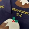 Christmas Pudding T-Shirts With Glitter Christmas Pudding