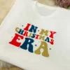 In My Christmas Era T-Shirt in Black and White With Retro Design