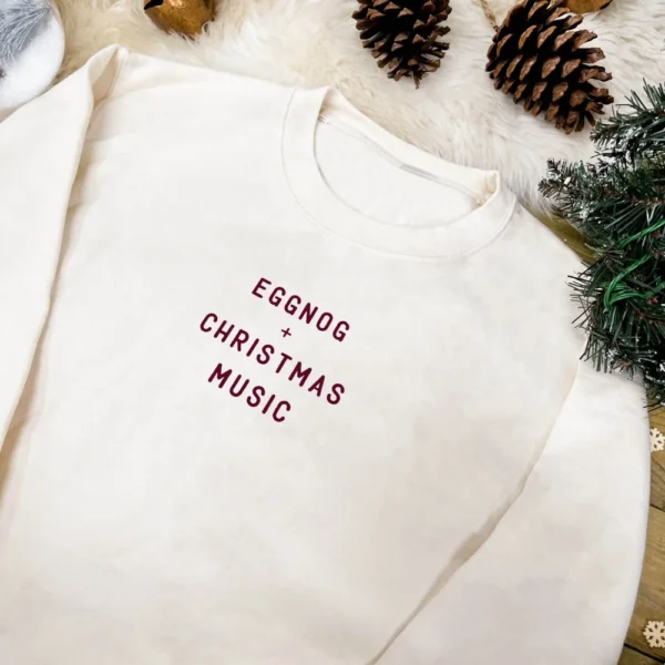 Personalised Christmas Music Jumpers With Custom Text