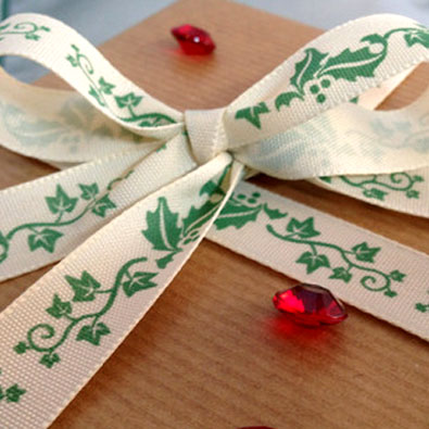 christmas printed ribbon